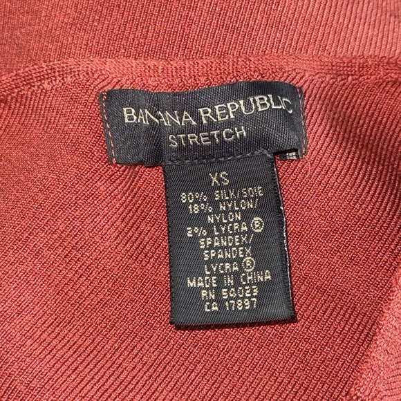 Banana Republic Stretch One Shoulder Fitting Top Size XS Silk - Picture 11 of 11